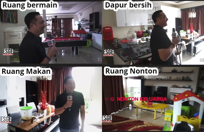 Ruang keluarga rumah Ivan Fadilla