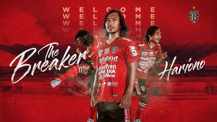 Gelandang eks Persib, Hariono, resmi bergabung dengan juara Liga 1 2019, Bali United, untuk mengarungi kompetisi musim depan.