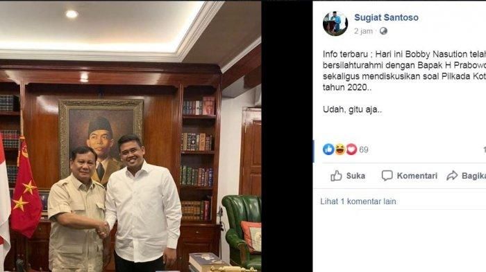 Bobby Nasution bertemu Prabowo