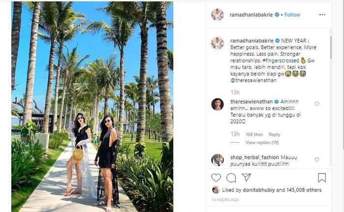 Unggahan akun Instagram Nia Ramadhani