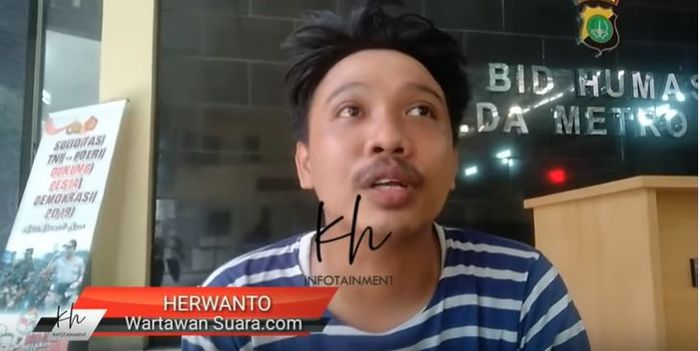Herwanto, wartawan yang kehilangan tangannya saat meliput pembebasan Ahmad Dhani 