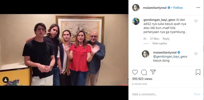 Masih Disinggung Soal Ahmad Dhani Meski Sudah Bahagia Bersama Irwan Mussry, Maia Estianty Beri Jawaban Santai