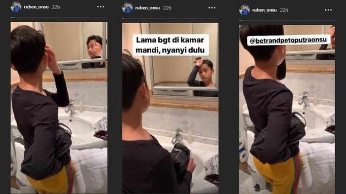 Betrand Peto di kamar mandi