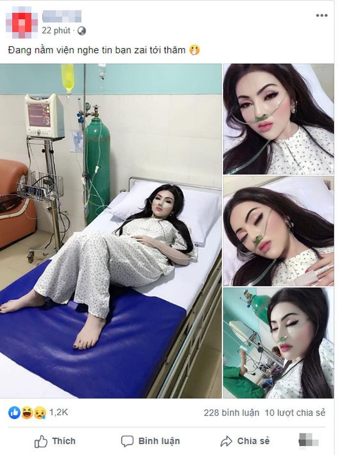 Wanita Ini Tetap Merias Wajahnya Meski Tengah Terbaring di Rumah Sakit