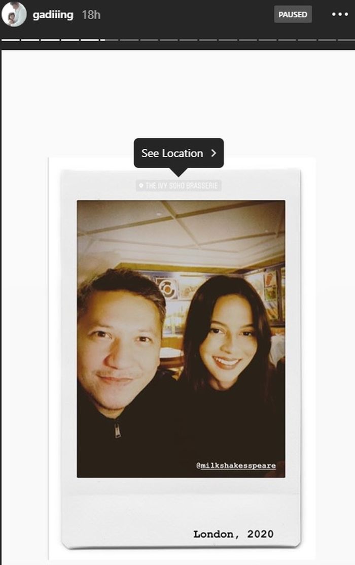 Unggahan Gading Marten saat di London