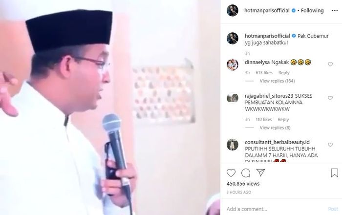  Hotman Paris unggah video lama Anies Baswedan.
