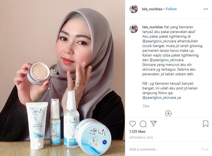 Kakak ipar Syahrini diendorse produk kosmetik