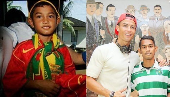 Martunis Ronaldo anak angkat Christiano Ronaldo ketika bencana tsunami Aceh.