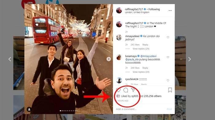Aisyahrani kepergok menyukai unggahan Raffi Ahmad