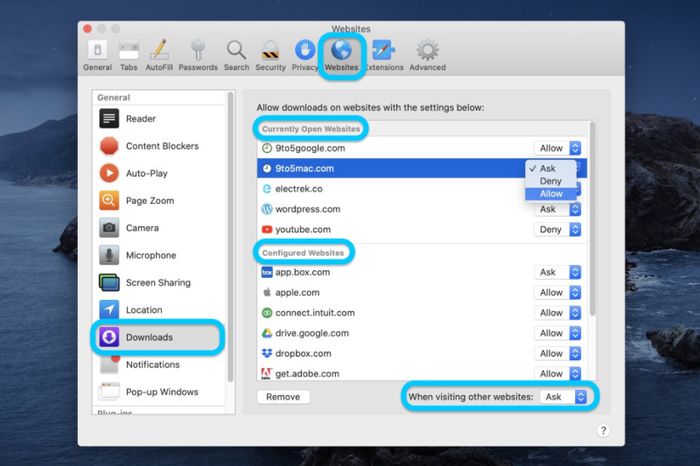 Begini Cara Selalu Izinkan Unduh Pada Browser Safari Untuk Mac - Semua Halaman - MakeMac