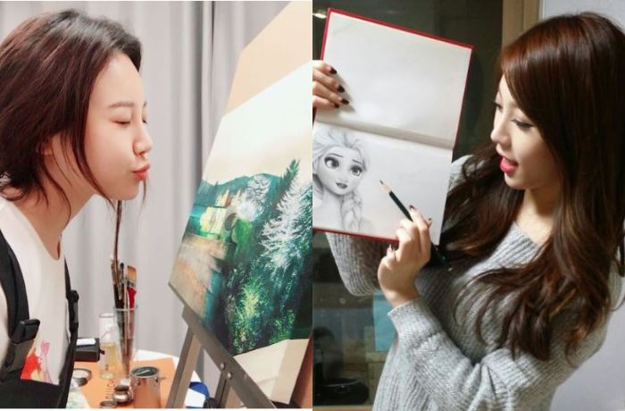 Karya lukisan Yura Girl's Day yang luar biasa.
