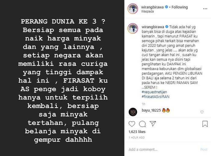 Punya Firasat Perang Dunia 3 Gara Gara Ulah Koboi Donald Trump Paranormal Kondang Ini Malah Ingin Liburan Ke Bali Daripada Amerika Seram Semua Halaman Fotokita