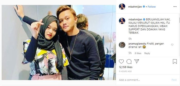 Dukungan Mbah Mijan untuk Rizky Febian