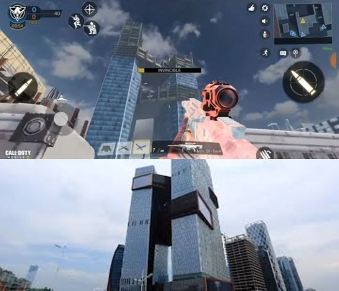 The Tencent building in the new map