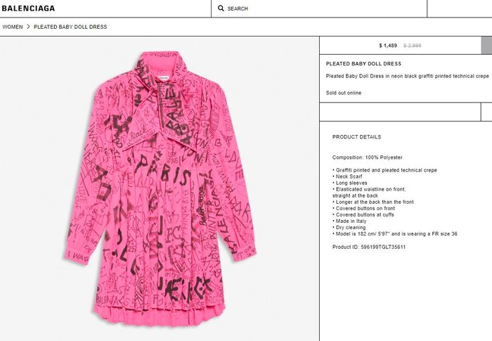 Baju branded Balenciaga yang dipakai Luna Maya