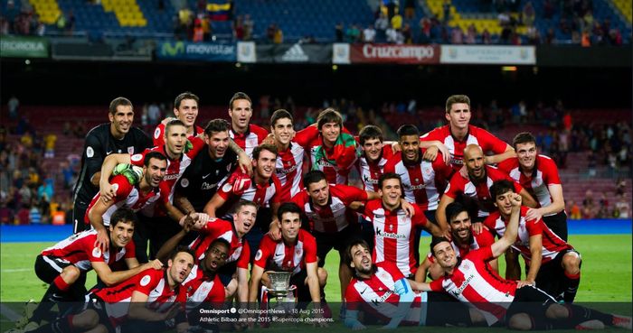 Sebagai runner-up Copa del Rey, Athletic Bilbao mampu menjuarai Piala Super Spanyol 2015 dengan mengalahkan Barcelona melalui agregat 5-1.