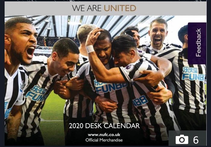 Salomon Rondon masih tercantum di kalender edisi resmi Newcastle United untuk tahun 2020.