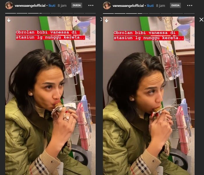 Enggak ngilu saat kulum es krim, penampilan santai Vanessa Angel justru curi perhatian