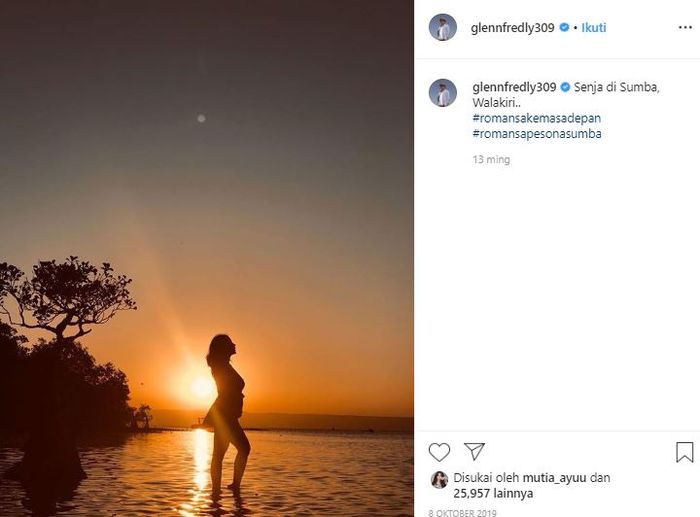Istri Glenn Fredly sedang hamil.