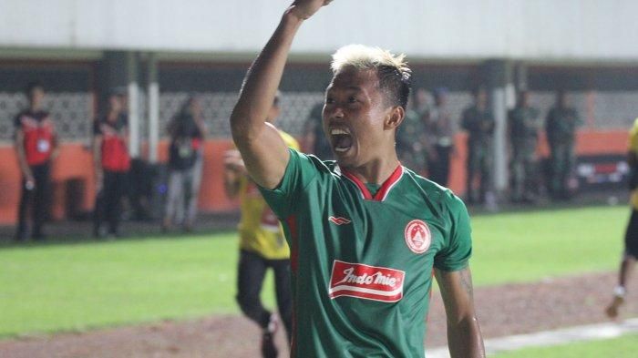 Mantan striker PSS Sleman yang kini bergabung dengan Arema FC, Kushedya Hari Yudo.