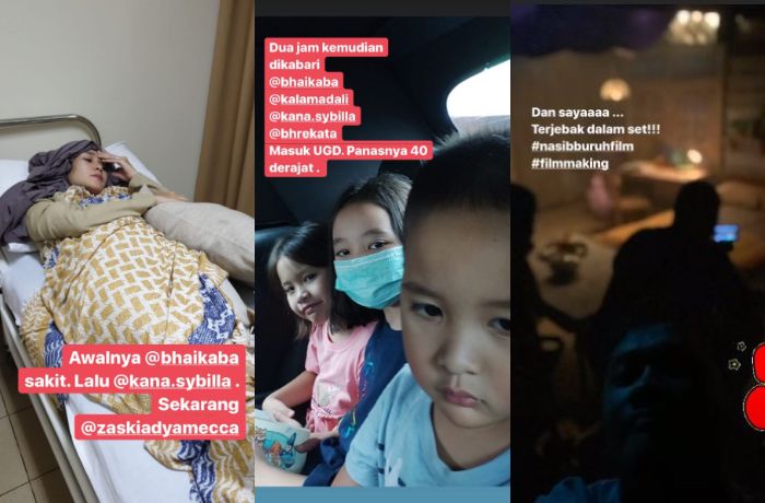 Semua anggota keluarga Hanung Bramantyo masuk rumah sakit