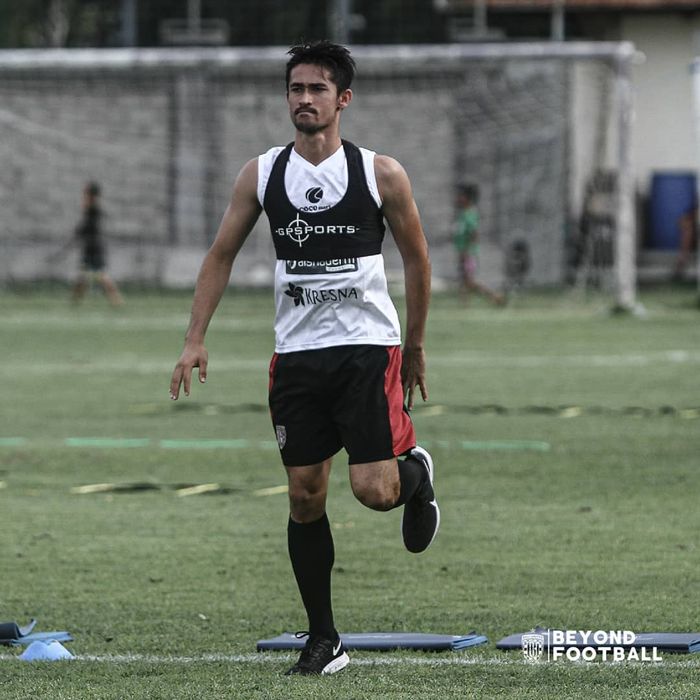Gavin Kwan Adsit saat menjalani latihan bersama Bali United