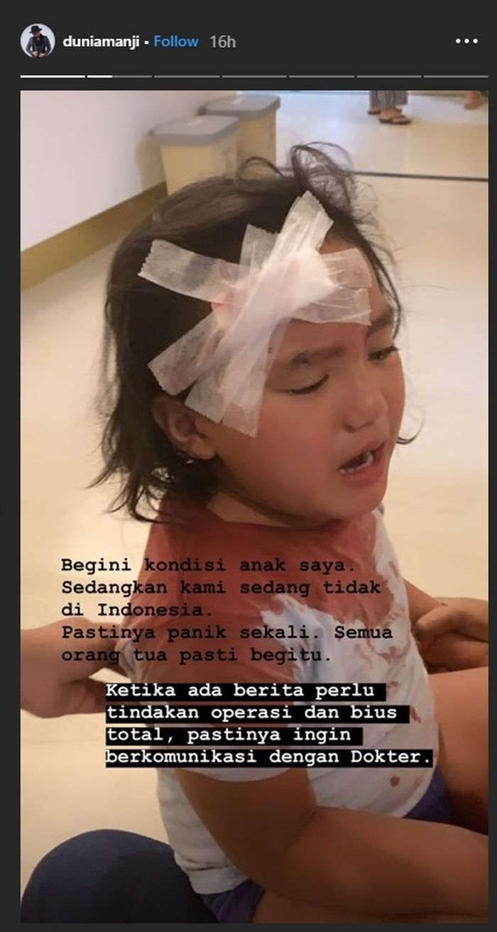 Kondisi Sigra Umar Narada alias SUN usai dilarikan ke UGD rumah sakit akibat terjatuh 