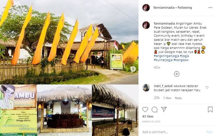 Restoran milik Fanni Aminadia