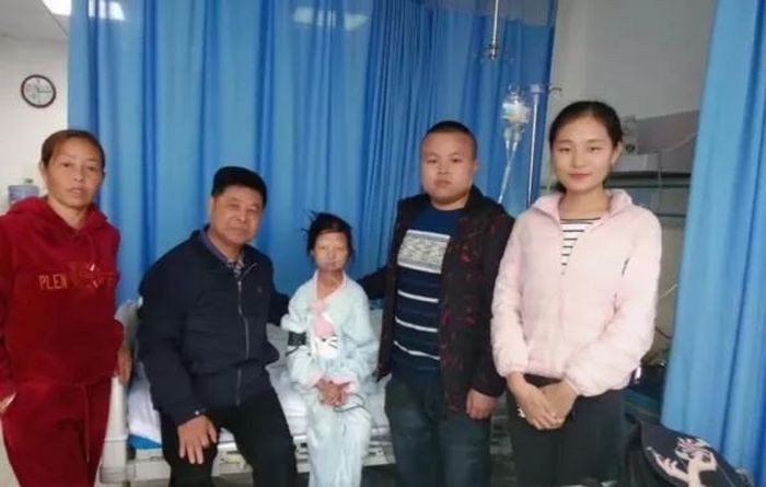 Wu Huayan ketika dirawat.