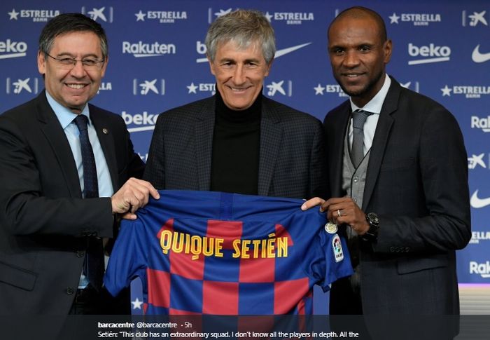 Eks pelatih Real Betis, Setien Quique, resmi didapuk menjadi pelatih anyar Barcelona hingga 2022.