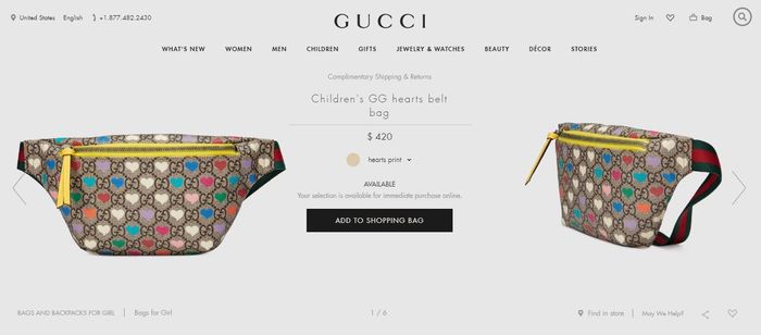 Harga tas Gucci anak-anak hadiah dari Rafathar