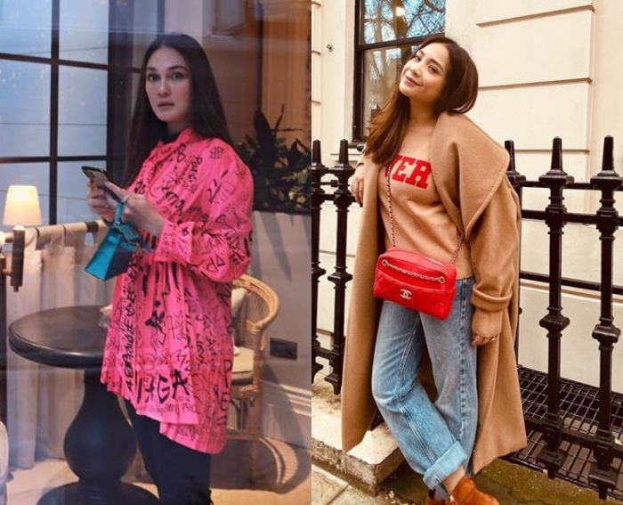 Luna Maya dan istri Raffi Ahmad Nagita Slavina kerap kepergok mengenakan berbagai fashion item mewah dengan harga fantastis