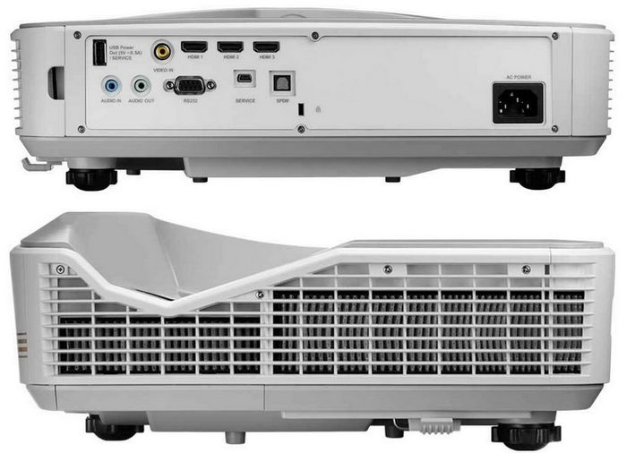 Konektivitas yang tersedia terdiri dari 3 port HDMI 1.4, Video Input, Audio In, Audio Out, dan Digital Out (S/PDIF).