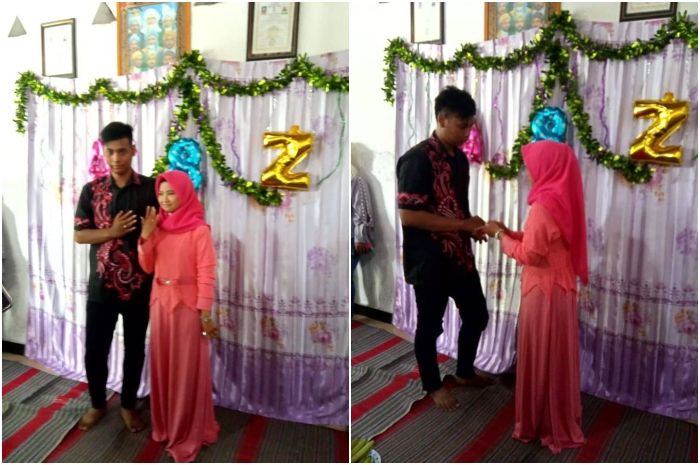 Ponari sang dukun cilik dari Jombang, melamar calon istrinya
