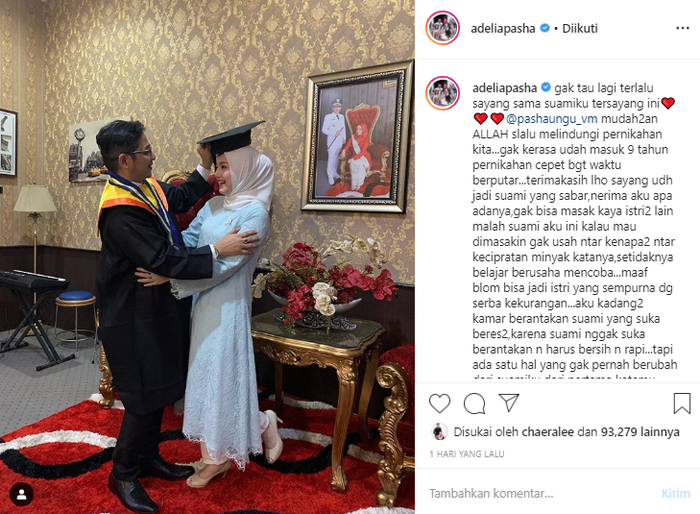 9 Tahun Dinikahi Pasha Ungu, Adelia mengaku masih miliki kekurangan tidak bisa memasak.