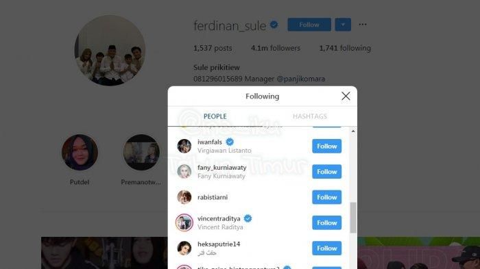Saling follow dan like Instagram