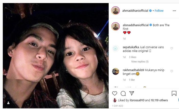 Unggahan Instagram Ahmad Dhani