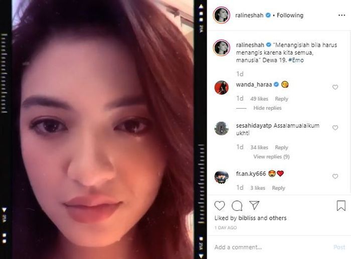 Postingan Raline Shah
