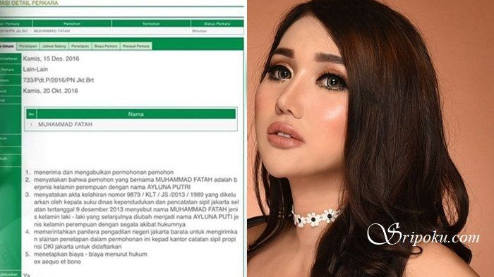 Surat permohonan ganti kelamin