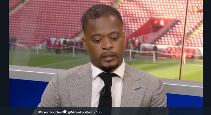 Bek kiri legendaris Manchester United, Patrice Evra.