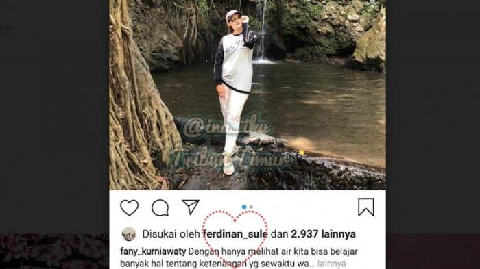 Foto pertama Fika Kurniawaty yang di-like Sule