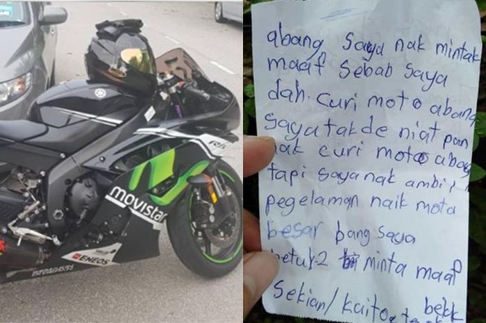 Khairul menduga, pencuri itu menemukan kunci cadangan sepeda motornya.