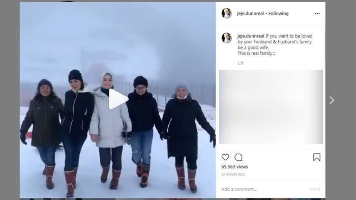 Jennifer Dunn pamer kemesraan di Instagram.