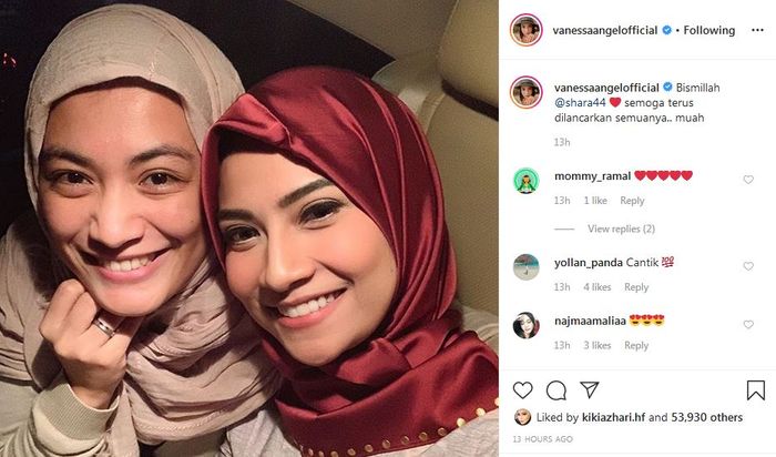 Penampilan Vanessa Angel mengundang pujian
