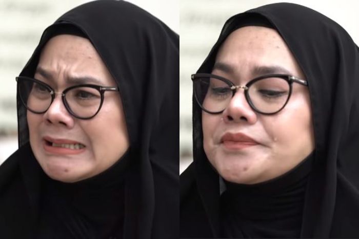 Sarita menangis menceritakan sikap Faisal Harris yang enggan makan dan minum di rumah