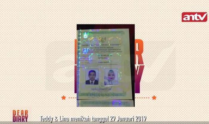 Tanggal pernikahan Teddy dan Lina Jubaedah