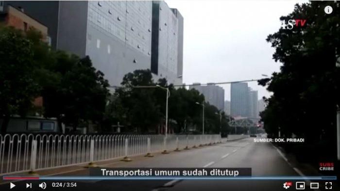 Tangkap Layar YouTube KompasTV Kondisi Kota Wuhan Berdasar Penuturan Rio Alfi