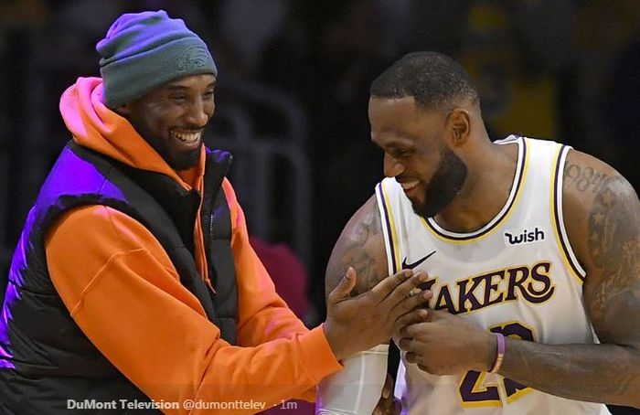 Legenda basket, Kobe Bryant memberikan selamat pada pebasket LA Lakers, LeBron James karena sudah memecahkan rekornya.
