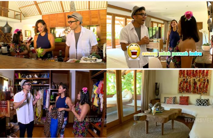 Dapur dan kamar tidur yang lengkap dengan walking closet di rumah Indah Kalalo