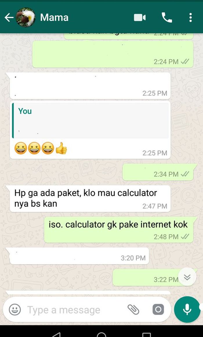 Chat Keluarga Ini Bikin Ketawa Sendiri